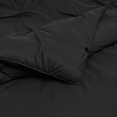 8 Pcs Diamond Black Bed Sheet Set with Quilt, Pillow and Cushions Covers T250