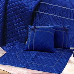 Adagio 14 Pcs Palachi Bedding Set with Filled Comforter Blue