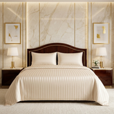 Cloying 3 Pcs Satin Bedding Set Beige