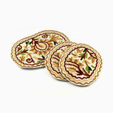 Delano 3 Pcs Handmade Placemats Set Brown