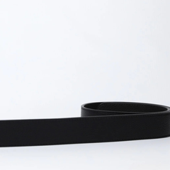 Designer Burberry Leather Belt Black