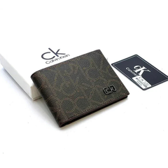 Designer CK Leather Bifold Men Wallet Brown ( Made in Italy )