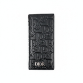 Designer Dior Leather Long Wallet Black