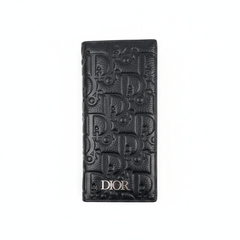 Designer Dior Leather Long Wallet Black