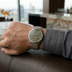 Designer Green Dial Watch for Men