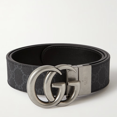 Designer Gucci Leather Belt Black