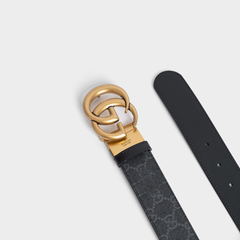 Designer Gucci Leather Belt Golden