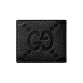 Designer Gucci Leather Bifold Men Wallet Black ( Made in Italy )