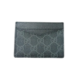 Designer Gucci Leather Card Holder Black ( Made in Italy)