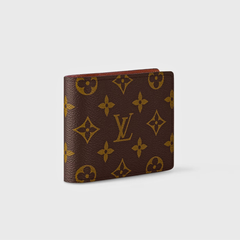 Designer LV Bifold Men Wallet Brown ( Made in Italy )