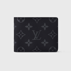 Designer LV Bifold Men Wallet Textured Black ( Made in Italy )