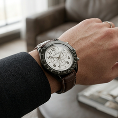 Designer White Dial Watch for Men