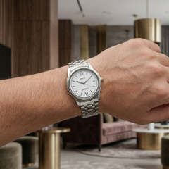 Designer White Dial Watch for Men