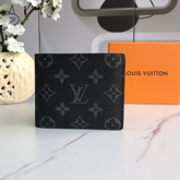 Designer LV Bifold Men Wallet Textured Black ( Made in Italy )