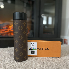 LV Digital Temperature Display Water Bottle Brown