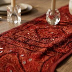 Dysania 1 Pc Table Runner Set Maroon