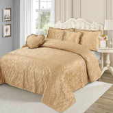 Elixir 5 Pcs Velvet Bedding Set Golden