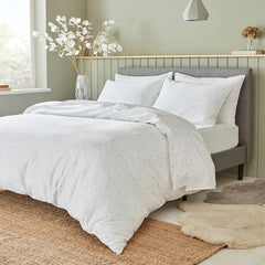 Ersatz 3 Pcs Bedding Set Poly Circle White