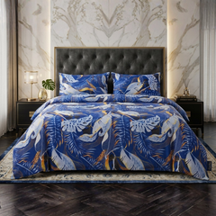 Gauche 3 Pcs Bedding Set Blue