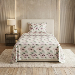 Gauche Single Bedding Set Floral Grey