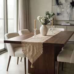 Gracious Table Runner 1PC Brown