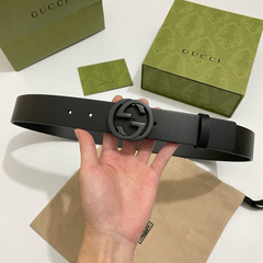 Gucci Premium Leather Belt Black