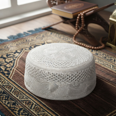 Islamic Prayer Cap White
