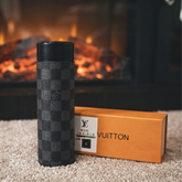 LV Digital Temperature Display Water Bottle Black
