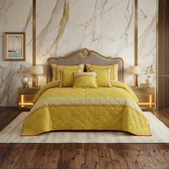 Lamassi 5 Pcs Bedding Set Yellow