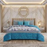 Lorenzo Blue 5 Pcs Bedding Set