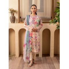Naaz 3 PC Embroidered Unstitched Suit Floral