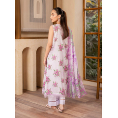 Naaz 3 PC Embroidered Unstitched Suit Lilac