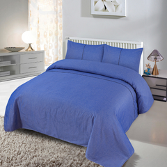 Opulence 3 Pcs King Size Bedding Set Blue