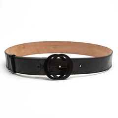 Premium Gucci Leather Belt Black
