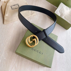 Premium Gucci Leather Belt Golden