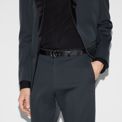 Premium Gucci Leather Belt Grey