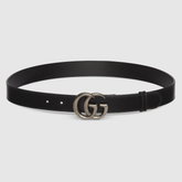 Premium Gucci Leather Belt Grey