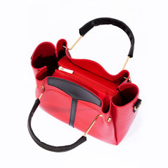 Rangoon Bloom Closet 3 Pieces Handbag Red