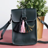 Rangoon Tassels Mobile Bag Green