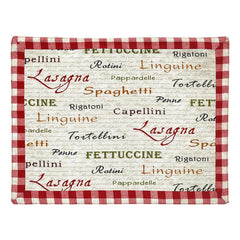 7 Pcs Quilted Table Runner Set Bistro Red