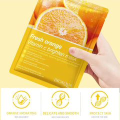 Bio Aqua Fresh Orange Vitamin C Brighten Facial Sheet Mask