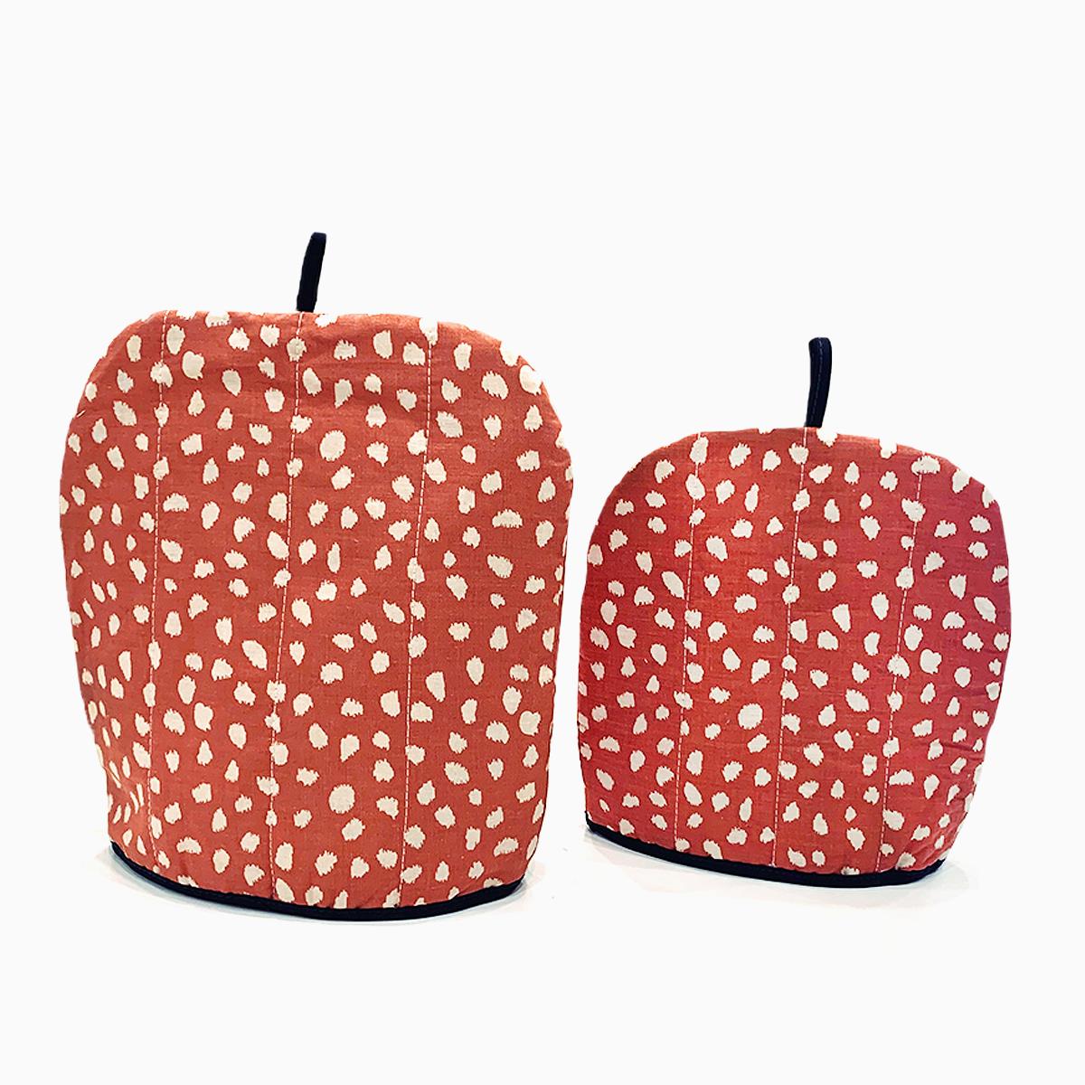 2 Pcs Tea Cozy Set Margie Red