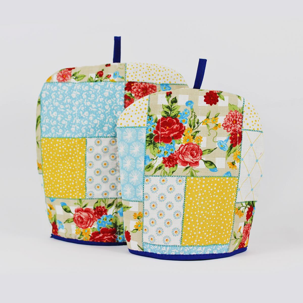 2 Pcs Tea Cozy Set Tornillo Abstract