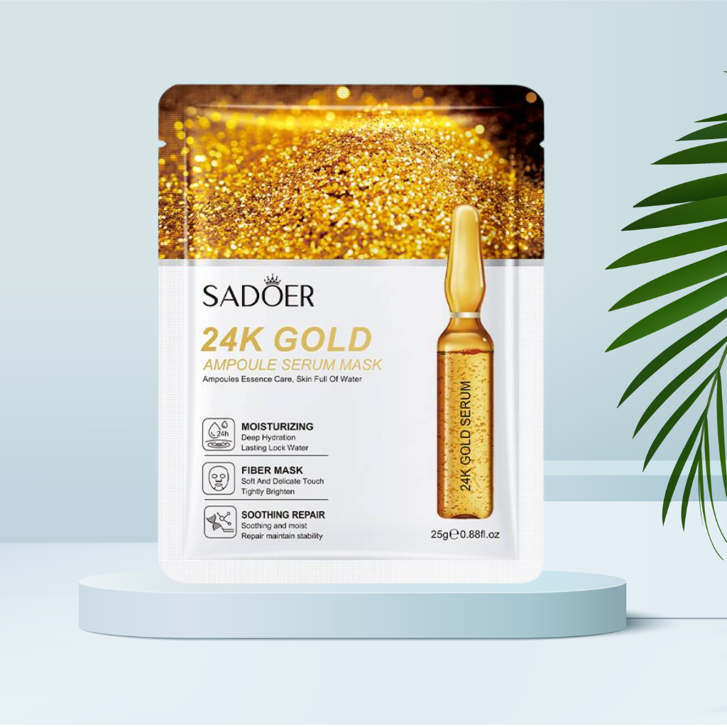 24K Gold Serum Facial Sheet Mask