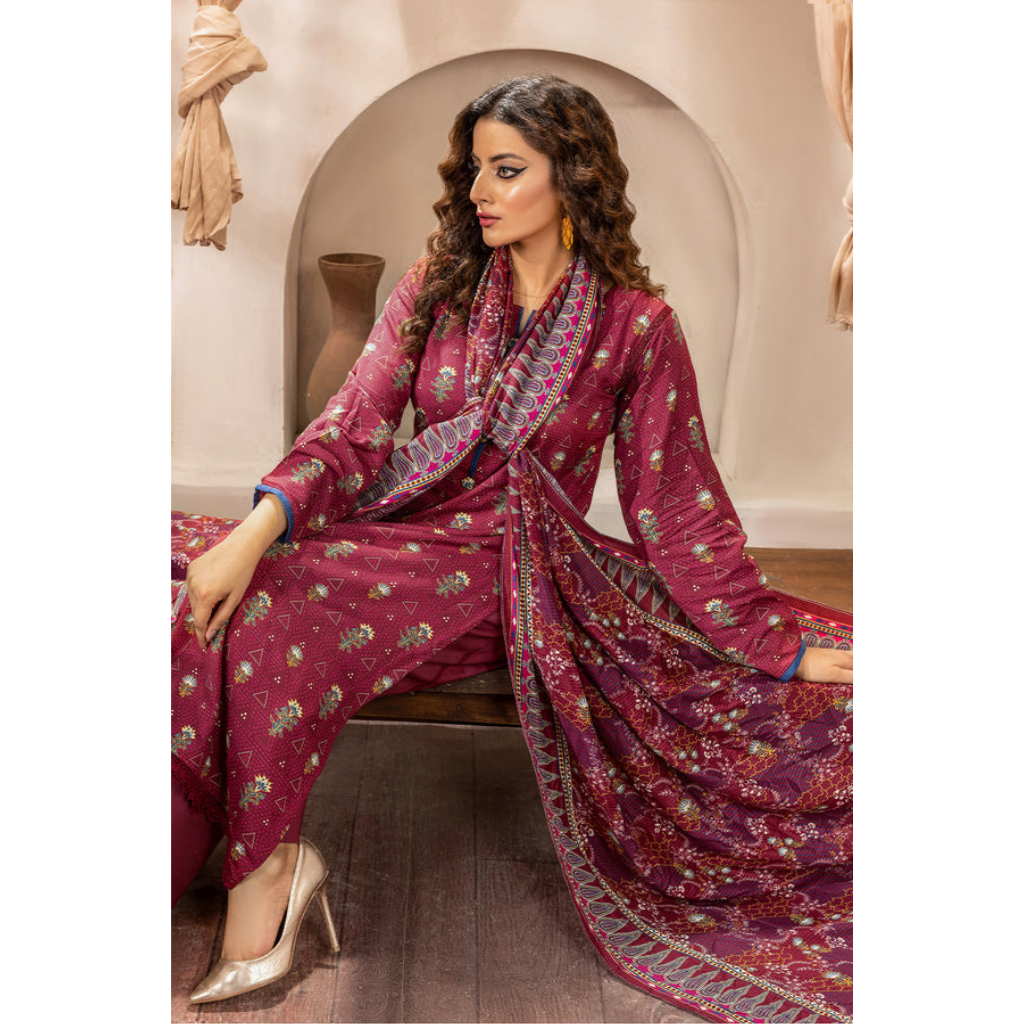 3-PIECE SAFWA RADA PRINTED DORIA VISCOSE