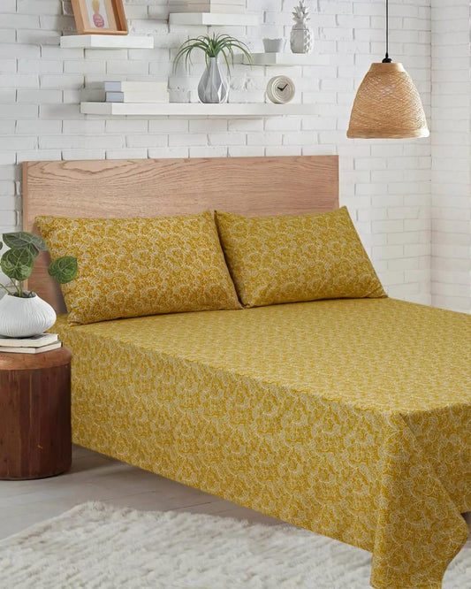 Sandrine 3 Pcs Bedding Set Yellow 819