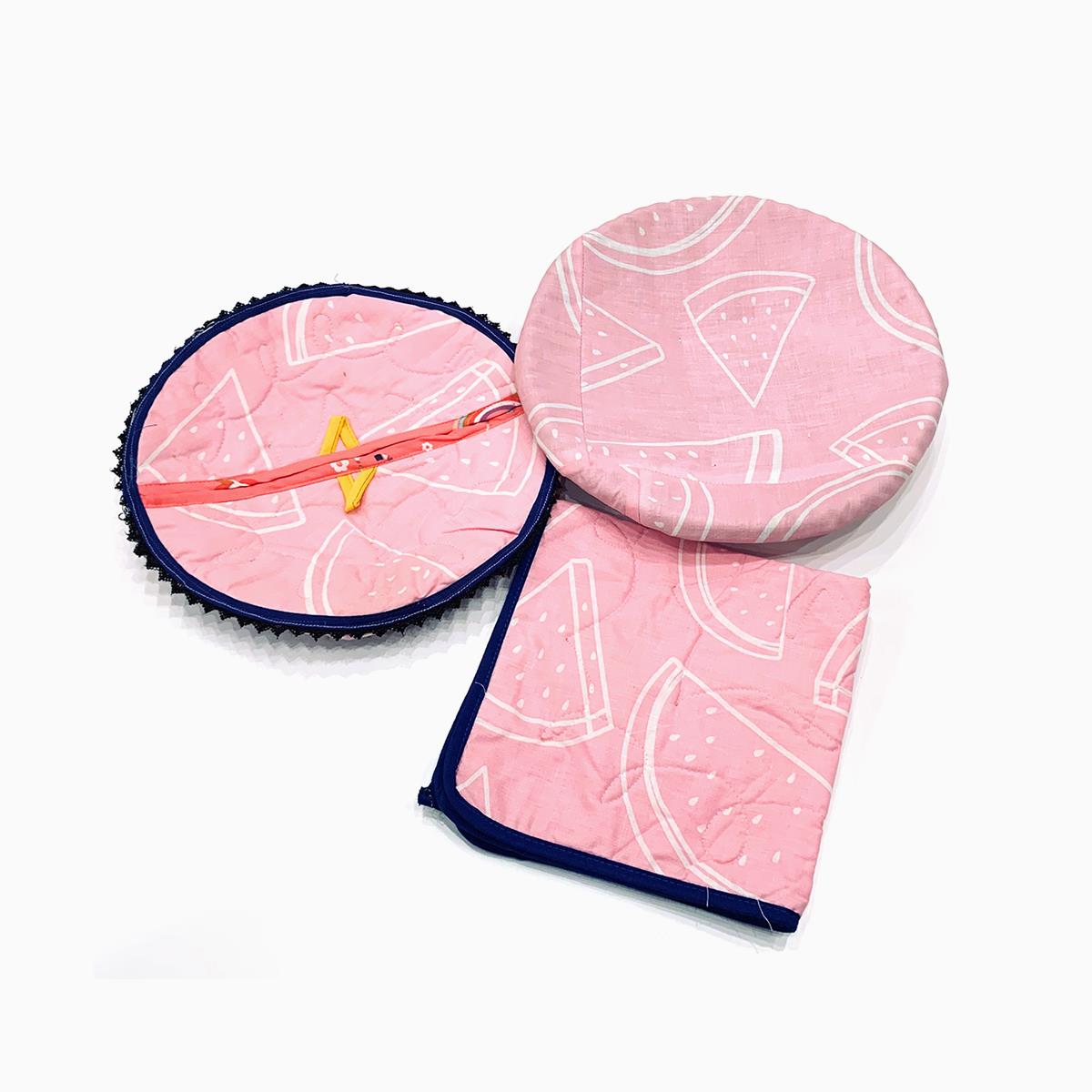 3 Pcs Hot Pot Set Blush Pink