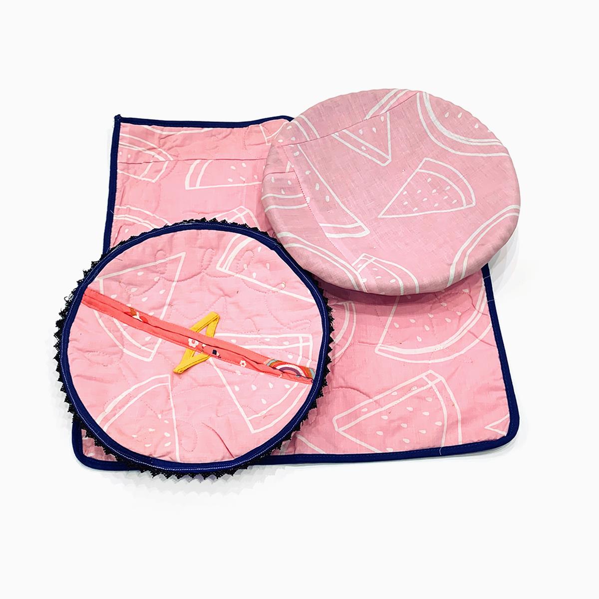 3 Pcs Hot Pot Set Blush Pink