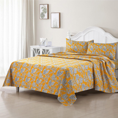 3 Pcs Premium Bedding Set Yellow