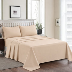3 Pcs Kids Bedding Set Beige (Single)